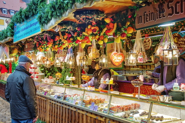 Stall selling sweets and other Nuremberg treats